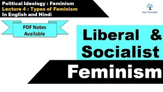 Feminism  Lecture 4  Types of Feminism [upl. by Airakaz]