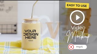 Libbey Glass Mockup free  Video Mockup [upl. by Angi]