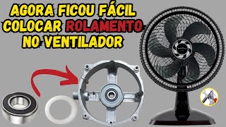 Agora ficou fácil colocar rolamento em ventilador Conheça o suporte do rolamento 608 [upl. by Farrica]