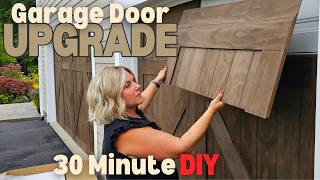 Update Your Curb Appeal in 30 Minutes with a Quick Garage Door DIY Using GarageSkins Before amp After [upl. by Ainud505]