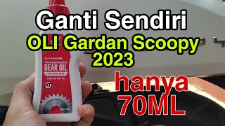 CARA GANTI OLI GARDAN ALL NEW SCOOPY 2023  OLI GARDAN SCOOPY HANYA 70ML [upl. by Merl600]