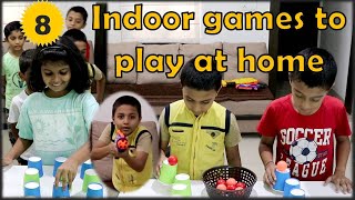 8 Indoor games for kids to play at home  Funny party games for kids  Games for children [upl. by Niall]