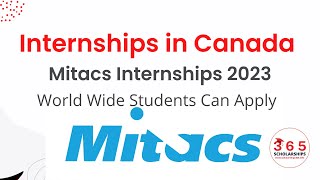 Mitacs Internship in Canada  Fully Funded Internships in Canada  Globalink Research Internship [upl. by Menard]