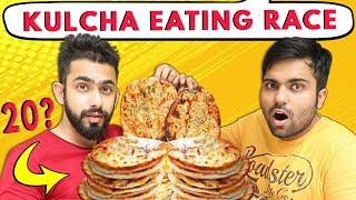 MASSIVE Amritsari Kulchas Eating Challenge  Indian Food Challenge  Challenge Accepted 31 [upl. by Naujad]