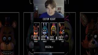 FNAF Putting in 1987 in custom night fnaf fnafplus jumpscare horrorgaming fivenightsatfreddys [upl. by Eniluj]