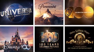 Movie Studios 100th Anniversary Logos Collection [upl. by Bugbee]