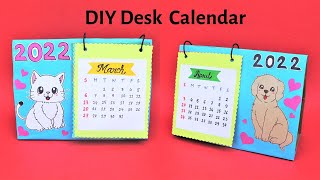 How to make New Year 2022 Desk CalendarBest out of WasteDIY Desk Calendar [upl. by Cordie]