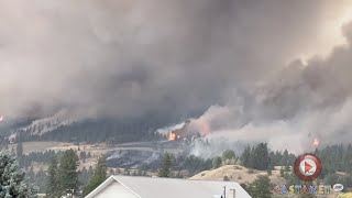 Large fire near Grand Forks [upl. by Swigart]