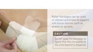 How to apply roller bandages [upl. by Enialed]