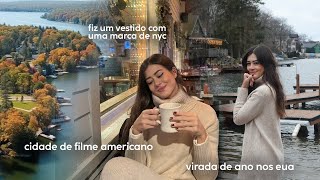 réveillon em uma cidade de filme americano fiz um vestido com uma marca de nova york [upl. by Llyrpa]