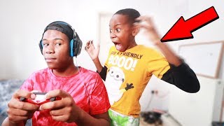 IGNORING My Little Brother For 24 Hours Challenge He Got Mad [upl. by Barron]