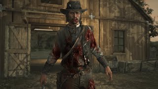 Red Dead Redemption PS5 2023  John Marston Death Scene [upl. by Halden727]