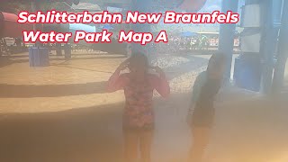 Schlitterbahn New Braunfels Map A  Super Ceci [upl. by Barrus93]