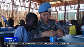 S Sudan Chinese Soldiers Form Part of a UN Mission to the Country [upl. by Neelrahc558]