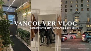 vancouver vlog  day in the life exploring kitsilano amp downtown cafes  shopping✨ [upl. by Elenaj]