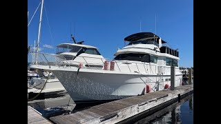 1990 54 Hatteras Extended Deck [upl. by Wilmer]