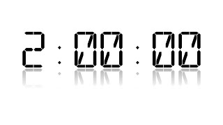 20000 Timer  Black LCD Font Reflection  White Background [upl. by Vergos]