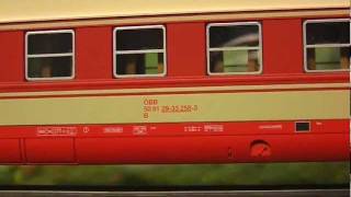 ModellbahnNeuheiten 229 Trix 22683 Serie 1018 0 ÖBB und 23455 Wagen Set [upl. by Nyleuqcaj]