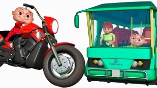 Five Little Babies Visiting Vehicles Showroom  Learn Vehicles  Cartoon Animation Collection [upl. by Gemini139]