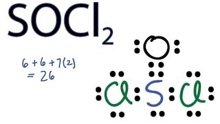 SOCl2 Lewis Structure  How to Draw the Lewis Structure for SOCl2 [upl. by Gemina]