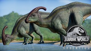 Parasaurolophus  All Skins Showcased  Jurassic World Evolution [upl. by Adnoryt331]