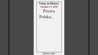 Today in History  October 17 1558 history thisdayinhistory poland polandpost [upl. by Nance259]