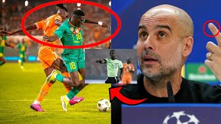 Réaction de Pep Guardiola sur larbitre de ne pas sifflet pénalty après lélimination du Sénégal [upl. by Yursa636]