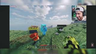 Surviving 100 days in Minecraft realistic world ftfriends part 1YesSmartyPie [upl. by Moffit]