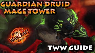 Guardian Druid Mage Tower Guide  TWW Special Edition [upl. by Nallek]