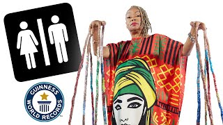 How To Use The Bathroom With Worlds Longest Nails  Guinness World Records [upl. by Fisher]