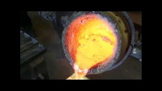 Making Brass from Scrap Copper and Zinc at our Foundry [upl. by Camilla]