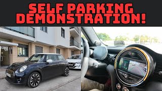 Mini Cooper self parking tutorial  MINI Park Assist [upl. by Seta]