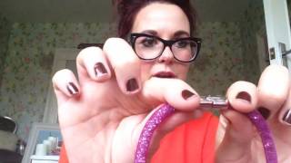 How to fasten amp unfasten a Swarovski stardust bracelet when youve got it on helpful guide 2 undo it [upl. by Elleiram]