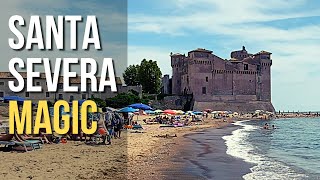 Santa Severa—Castle on the Beach rome castle museum beach [upl. by Lednor]