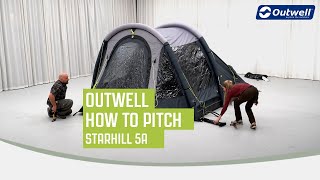 How to Pitch Starhill 5A  Outwell 2023 [upl. by Ahseinad]