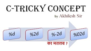 Format Specifier d 2d 2d 02d का Use  Akhilesh Sir [upl. by Wynny]