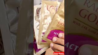 LOTUS HERBAL GOLD FACIAL KITHOW TO DO FACIAL AT HOME PARLOUR STYLEshorts [upl. by Adlemi735]