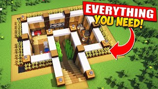 ⛏️ Minecraft  EASY Underground House 🏡  Build Tutorial for Survival [upl. by Decker]