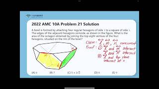 2022 AMC 12A Problem 21 English amp Chinese [upl. by Anyrb]