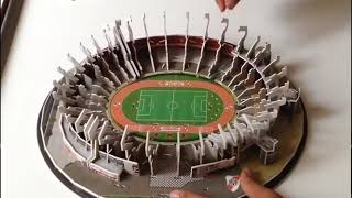 La réplica del estadio Monumental de River Plate en 3D para armar [upl. by Ajdan493]