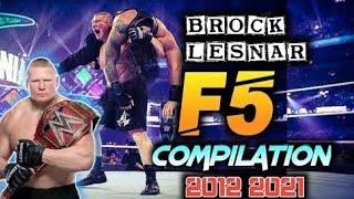 Brock Lesnar F5 Compilation 20122021  WRESTLING VIDEOS [upl. by Nivram]