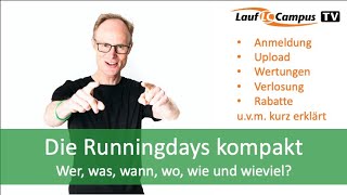 Runningdays – Die virtuellen Läufe der Runningdays kompakt erklärt [upl. by Neeli]