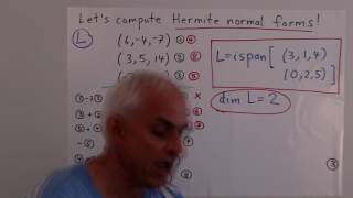 Lattice relations  Hermite normal formAbstract Algebra Math Foundations 224  NJ Wildberger [upl. by Eelsnia]