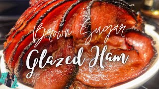 HONEY BAKED HAM RECIPE   BROWN SUGAR BOURBON GLAZE  EASY TUTORIAL [upl. by Neitsabes]