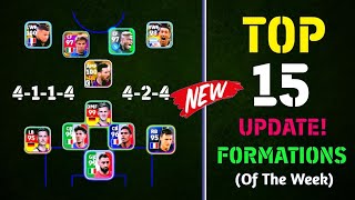 Top 15 New Formations Update In eFootball 2024 Mobile  424 Still Available [upl. by Veta580]