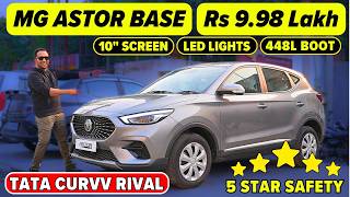 2024 MG Astor BASE Model  Sprint Variant  5 Star Safety  LED Lights  Tata Curvv amp Creta Rival🔥 [upl. by Amie]