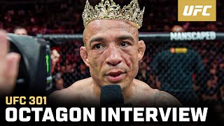 Jose Aldo Octagon Interview  UFC 301 [upl. by Piks506]