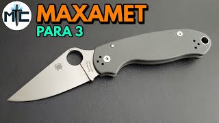 Spyderco Para 3 Maxamet  Overview and Review [upl. by Magdala696]