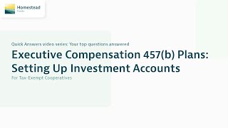 457b Plans Setting Up Investment Accounts [upl. by Yolande]