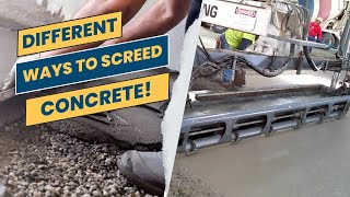 5 Different Ways to Screed Concrete A Comprehensive Guide [upl. by Sexela]